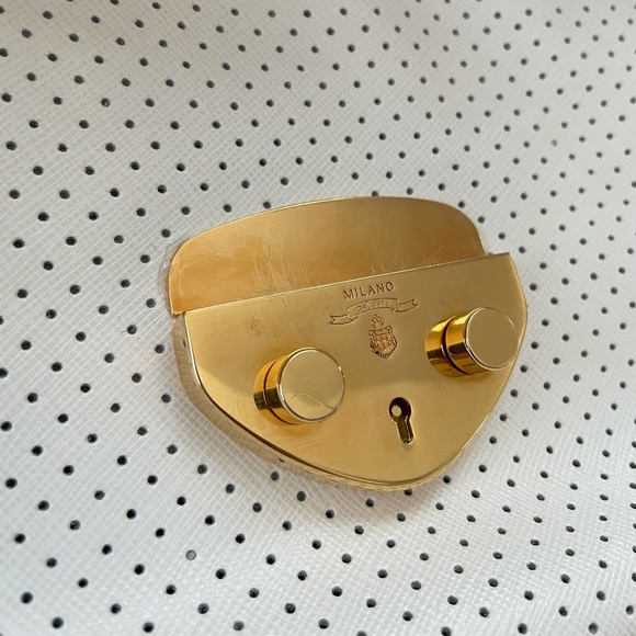 Prada white leather shoulder bag/clutch - Picture 8 of 11